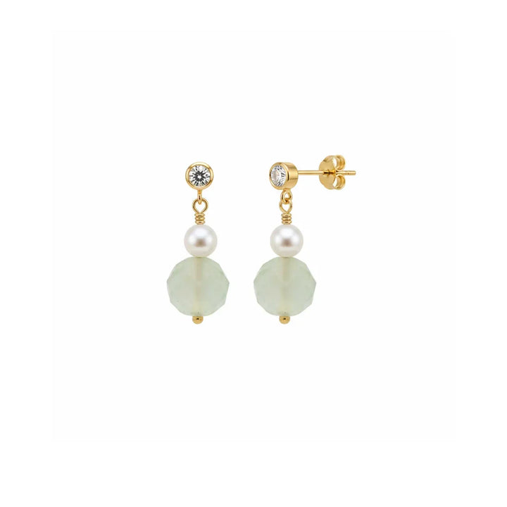 Hultquist Aura Pearl Aventurine Øreringe – 05932G