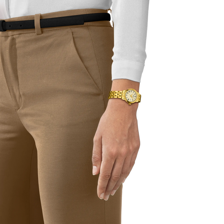 TISSOT CLASSIC DREAM 28MM – GULD PVD / IVORY SKIVE – produktbillede 2