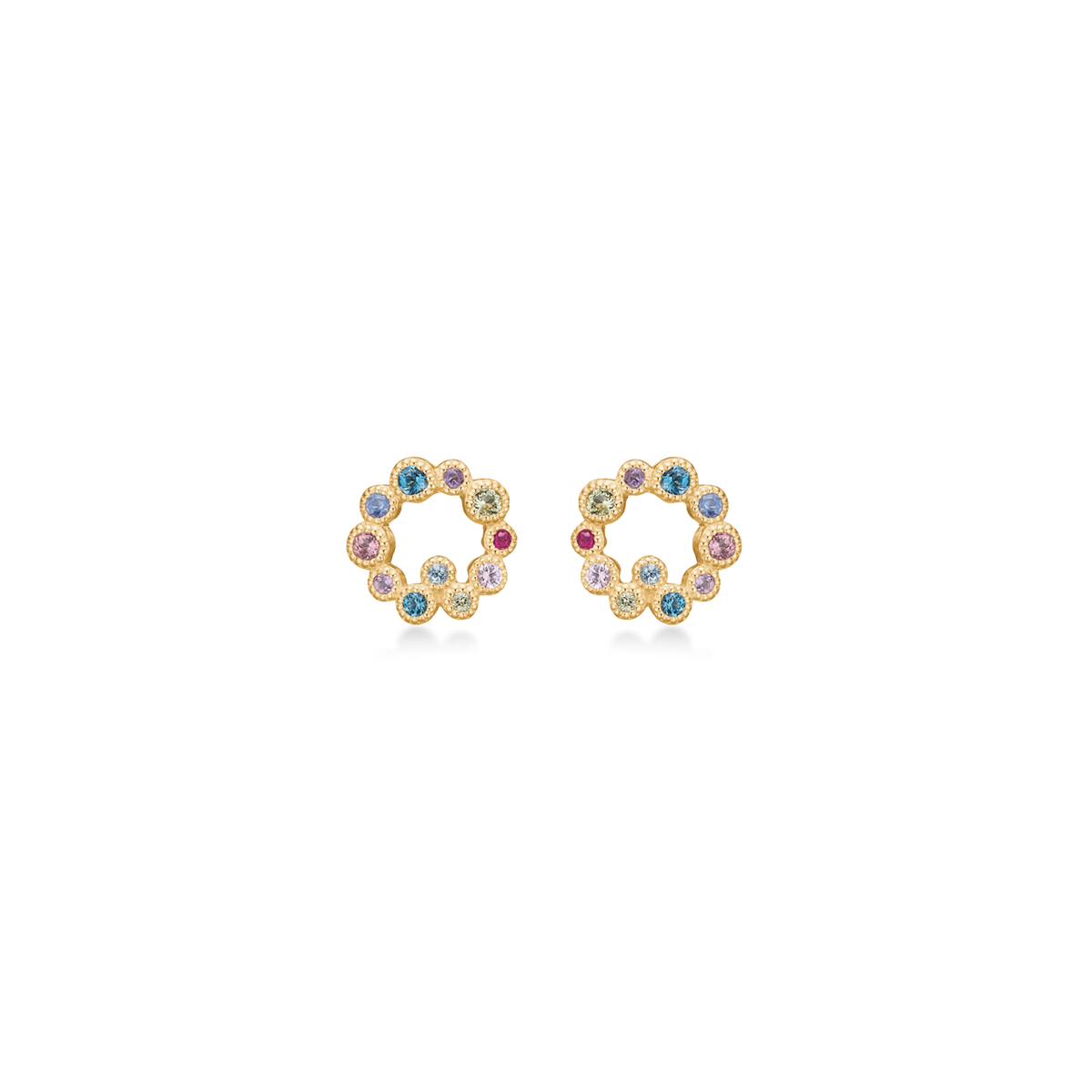 Mads Z Luxury Rainbow Orbis Øreringe i 14 kt. Guld – 1514166