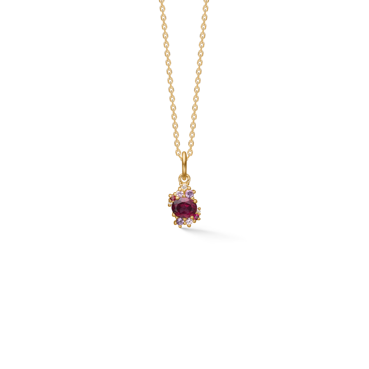 Mads Z Four Seasons Autumn Petite Granat Vedhæng i 14 kt. guld – 1536028