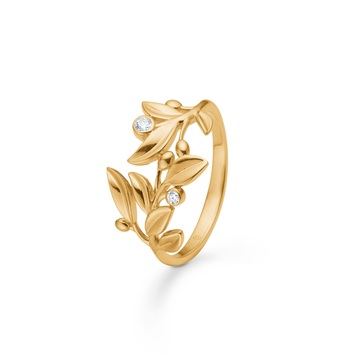 Mads Z Olive Love Ring i 14 kt. Guld m. Diamanter – 1541103-001