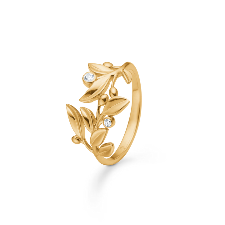 Mads Z Olive Love Ring i 14 kt. Guld m. Diamanter – 1541103-001
