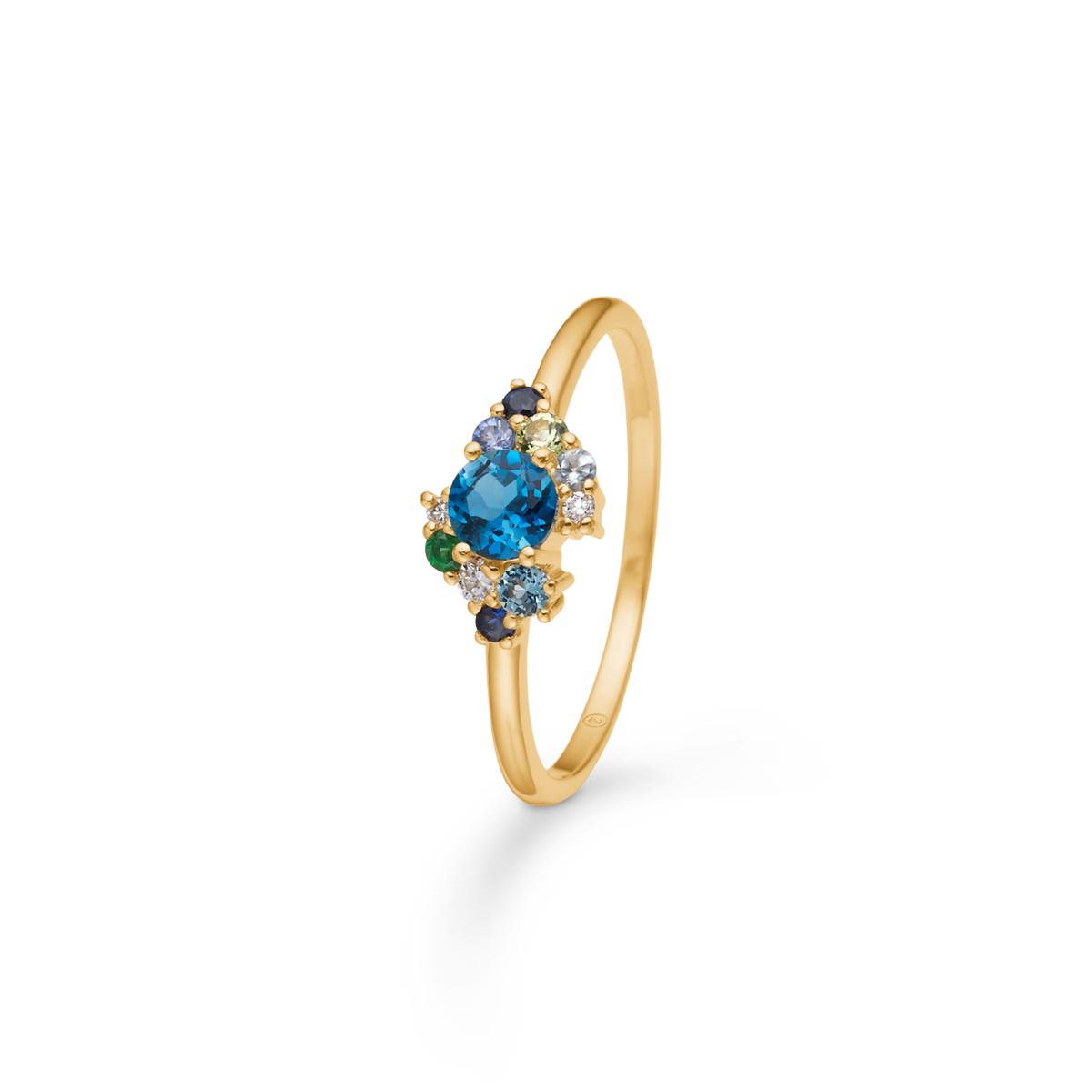 Mads Z Four Seasons Autumn Petite Blå Topas Ring i 14 kt. Guld – 1546027-001