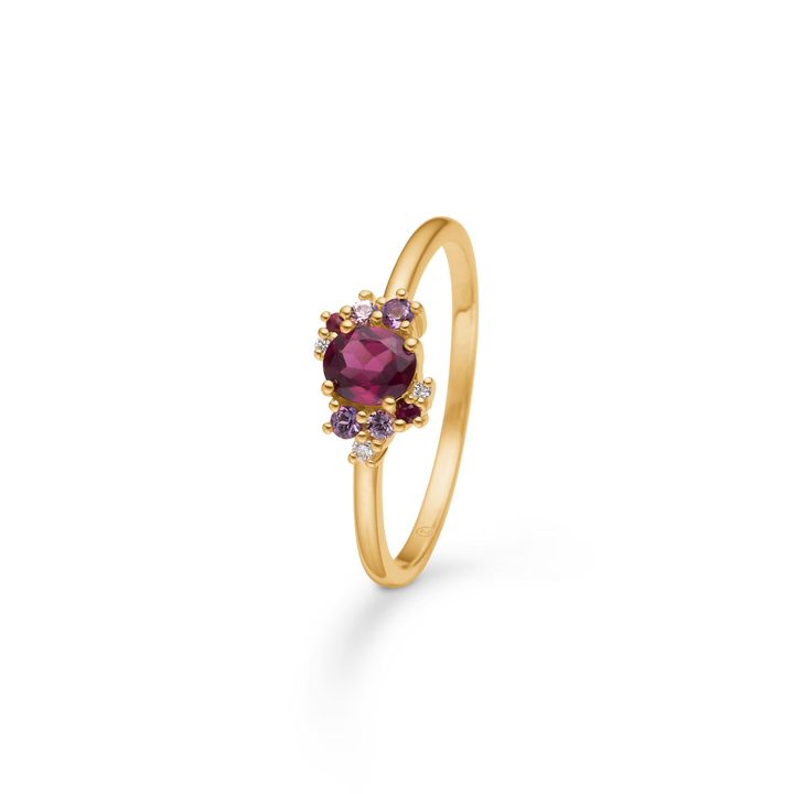 Mads Z Four Seasons Autumn Petite Granat Ring i 14 kt. Guld – 1546028-001