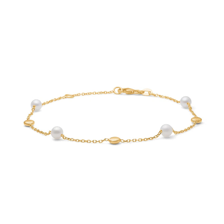 Mads Z Luna Armbånd i 14 kt. Guld m. Kulturperler – 1553013