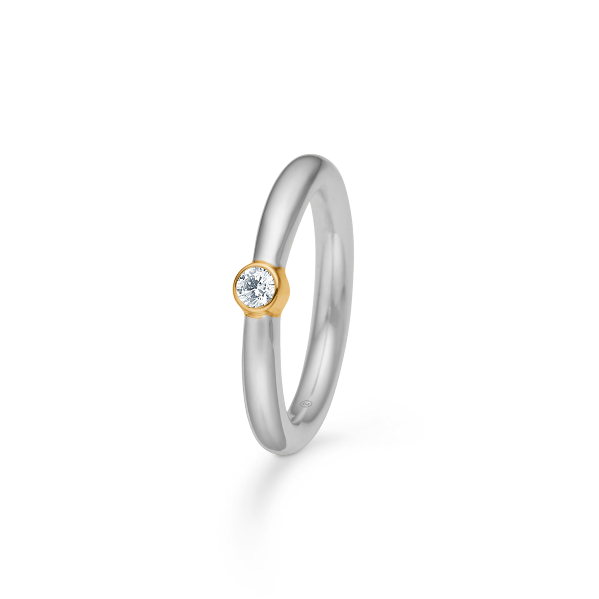 Mads Z Sølv Vera Ring i Sølv & Guld med Zirkonia – 2147181-001