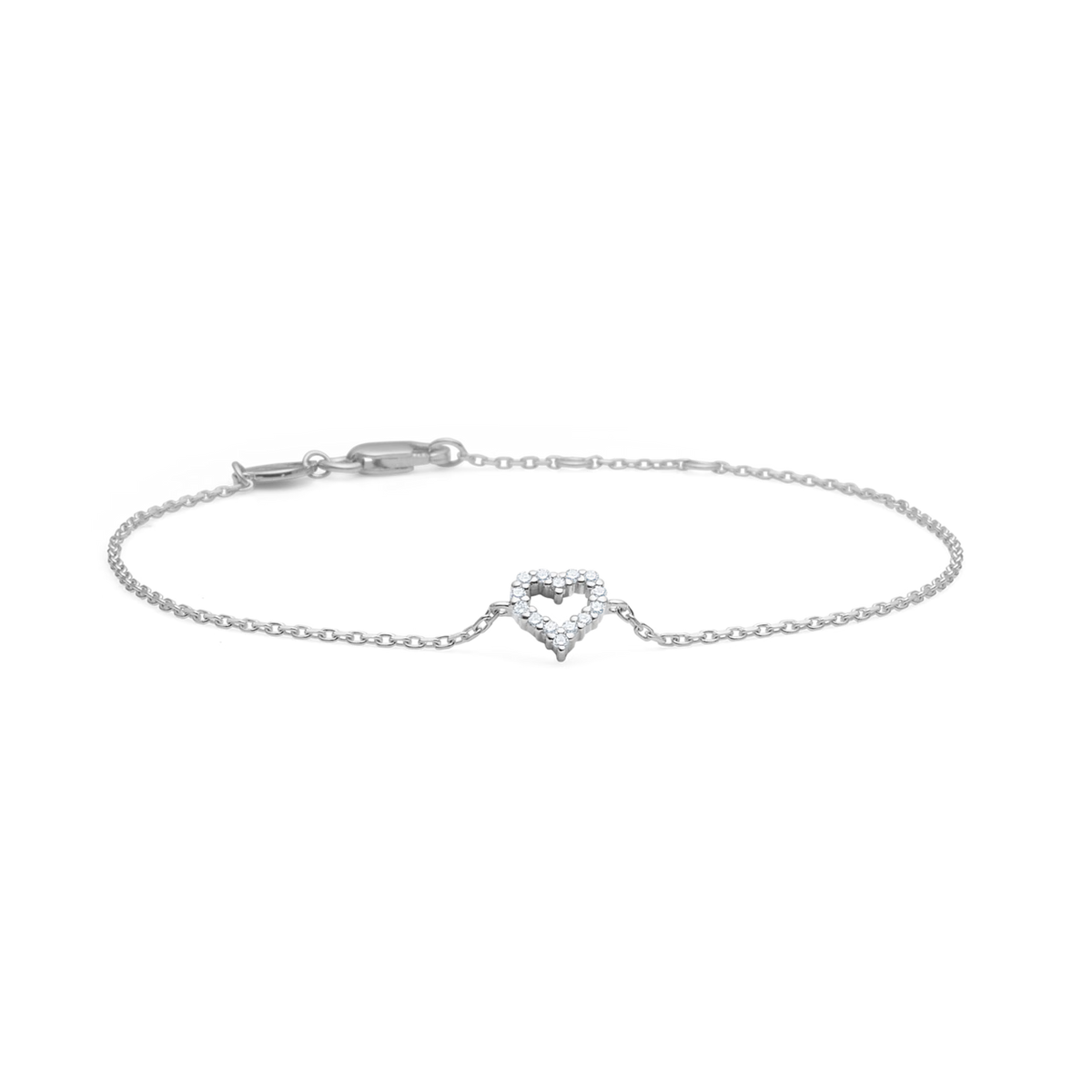 Mads Z Tender Heart Sølv Armbånd med Zirkonia – 2157307