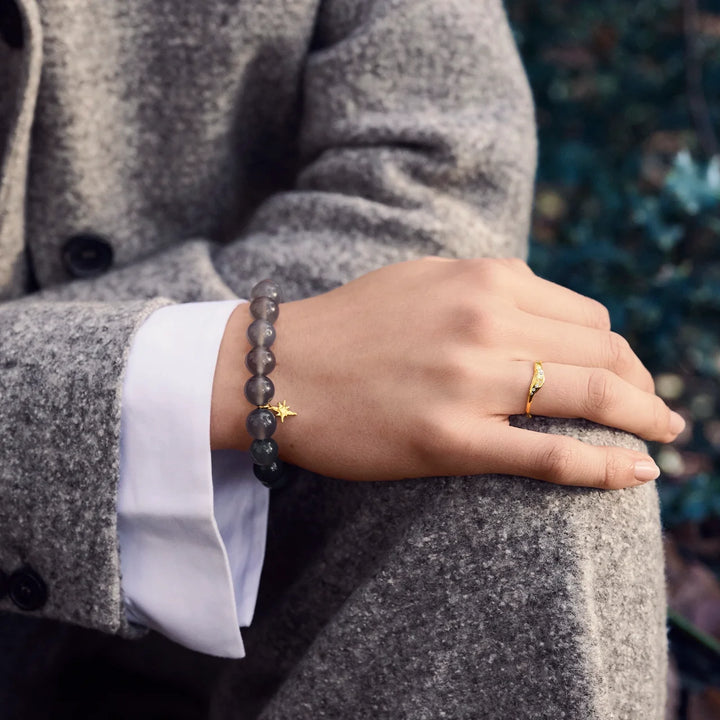 Maanesten Aurea Gold-Plated Ring with White Zirconia – product image 2