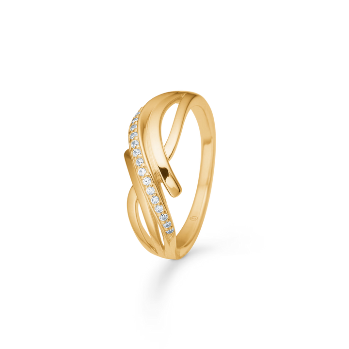 Mads Z Monique Ring i 8 kt. guld m. Zirkonia – 3347065-001
