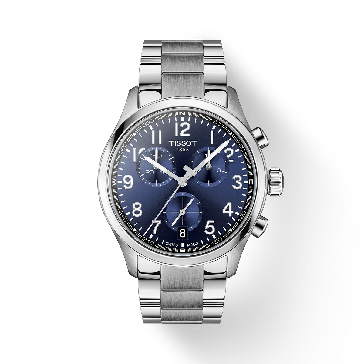 TISSOT CHRONO L 42MM – STÅLLÆNKE / BLÅ URSKIVE – T1164171104200