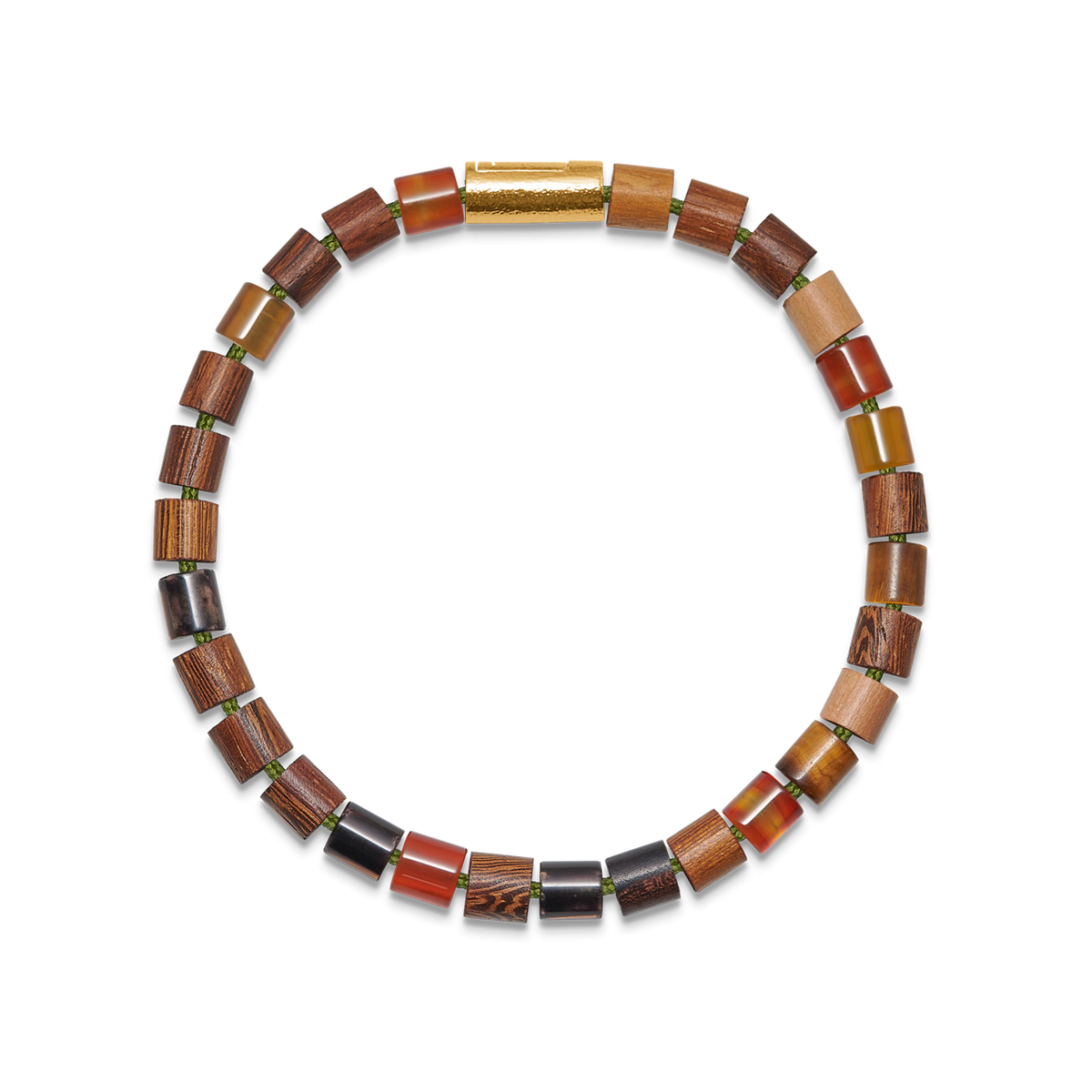 Mads Z Black Sun Autumn Bay Armbånd - Ædelsten & Forgyldt Lås – 5759006-001