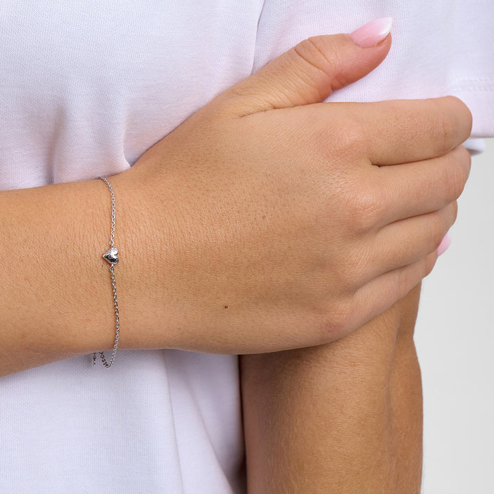 Studio Z Amour Heart - Hjerte Armbånd i Sterlingsølv – produktbillede 2