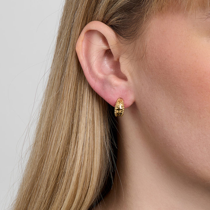 Studio Z Liora Hoops – Forgyldt Sterlingsølv – produktbillede 2
