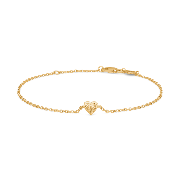 Studio Z Amour Heart - Hjerte Armbånd i Forgyldt Sterlingsølv – 7250357