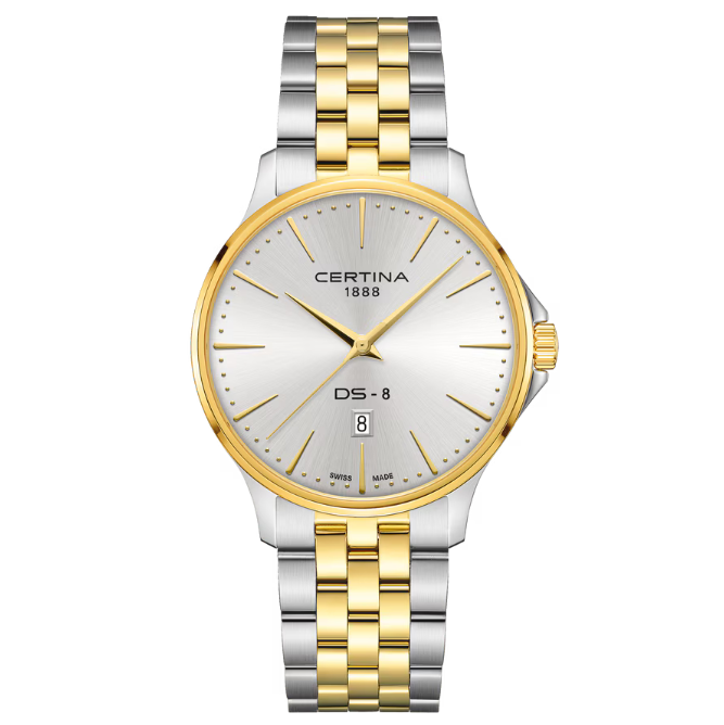 Certina DS-8 Gent - 40mm Steel & Gold PVD – C0454102203100