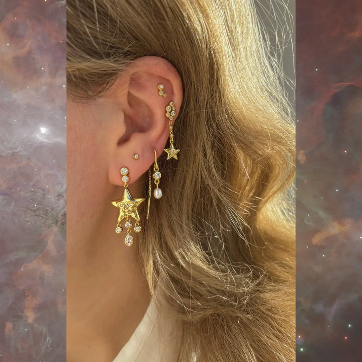 The Earring Shop Starry-eyed Single Ørering – produktbillede 2
