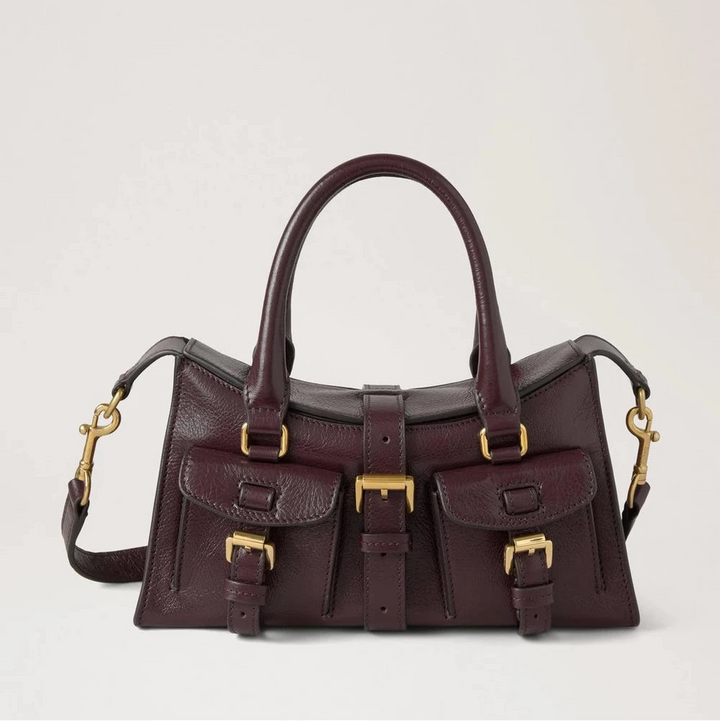 Mulberry Mini Roxanne Oxblood High Shine Leather – HH0032/748K195