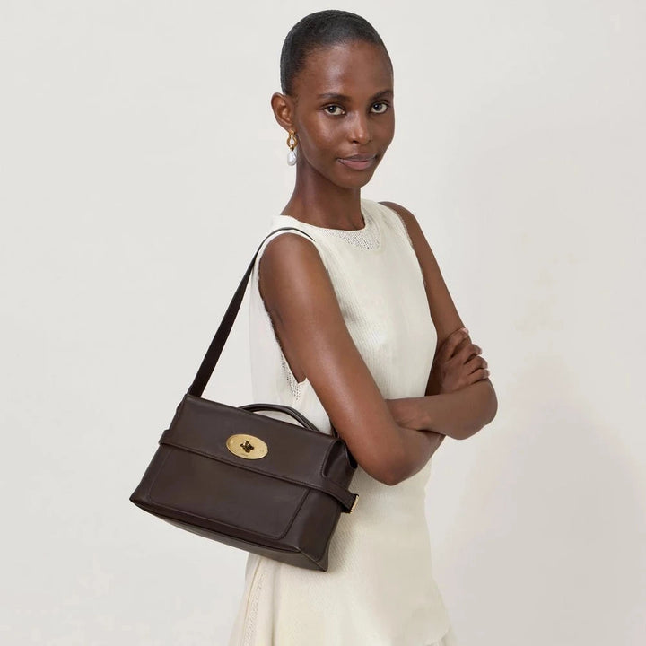Mulberry Small Stevie Tor Handle Smooth Supple Leather Ebony – produktbillede 2