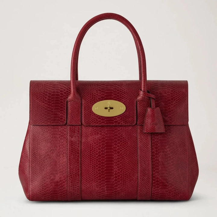 Mulberry Bayswater Apple Red Waxed Snake Print – HH0207/787K569