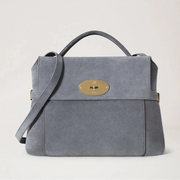 Mulberry Stevie Top Handle Suede Foggy Grey 