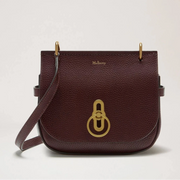 Mulberry Small Amberley Satchel Oxblood Small Classic Grain 