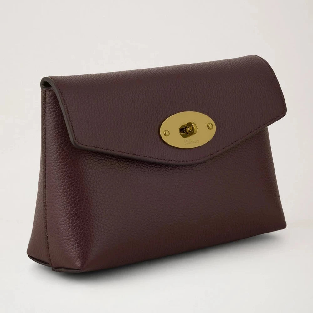 Mulberry Darley Cosmetic Pouch Oxblood Small Classic Grain – product image 2