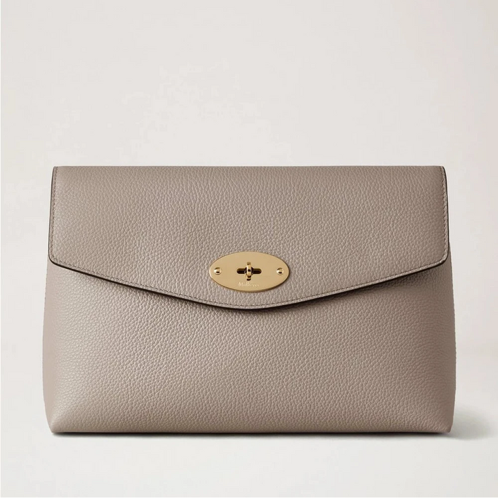 Mulberry Large Darley Cosmetic Pouch Cashmere Taupe Small Classic Grain – RL8849/205F924