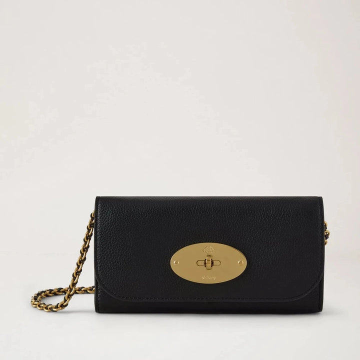 Mulberry Lily Chain Wallet Small Classic Grain Black – RL9084/205A100