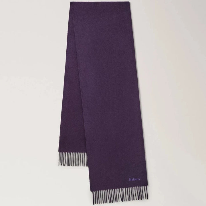 Mulberry Small Solid Merino Wool Scarf Deep Aubergine Merino Wool – VS4318/946V697