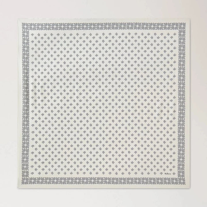 Mulberry Small Square Scarf - Mulberry Tree Eggshell Cotton – VS4902/192H687