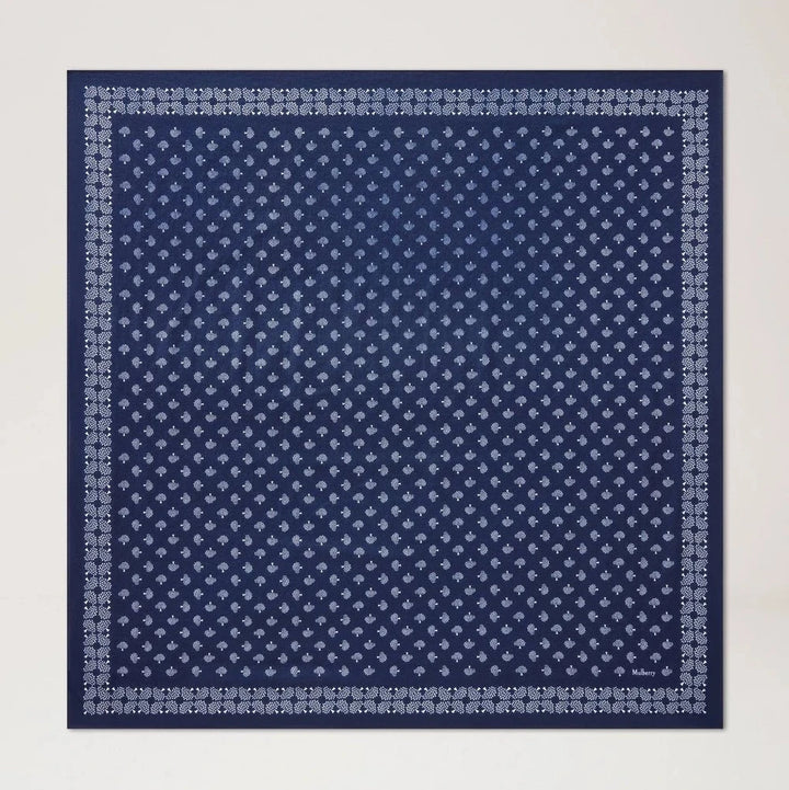 Mulberry Small Square Scarf - Mulberry Tree Night Sky Cotton – VS4902/192U888