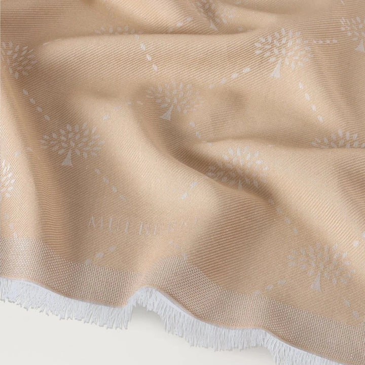 Mulberry Mulberry Diamond Tree Square Camel Cotton – VS4926/243H150