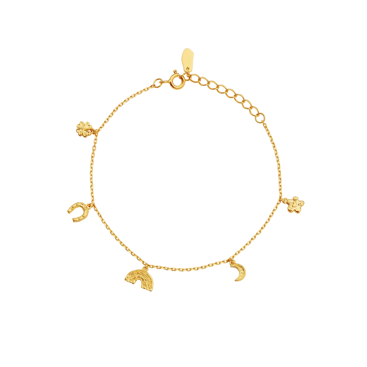 Maanesten Lucky Charm Forgyldt Armbånd – 8700A