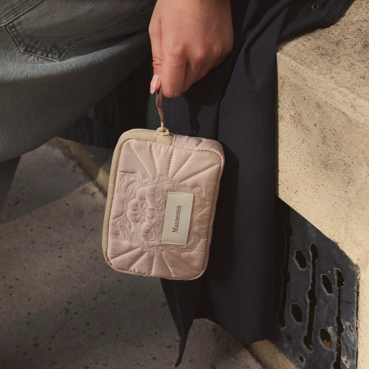 Maanesten Manon Pouch Sand – Small Makeup Pouch – 4286-Onesize