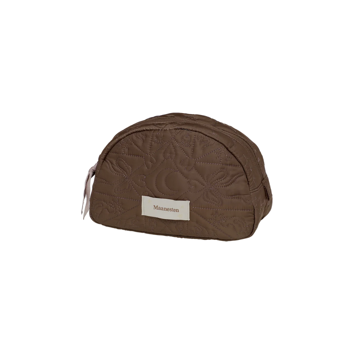 Maanesten Makeup Case Medium Brown – Quilted Makeup Pouch – product image 2