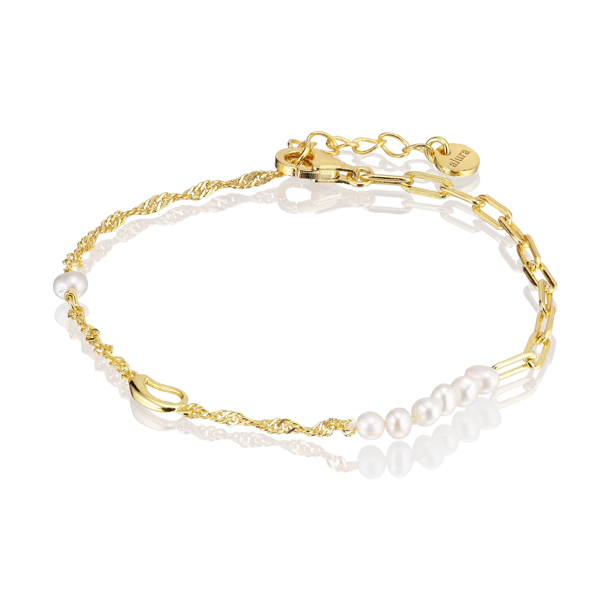 Alura Ocean Armbånd med Ferskvandsperler – MB0364