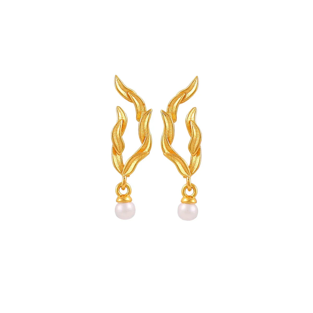 Hultquist Marigold Leaf Earrings - Earrings - S08656G