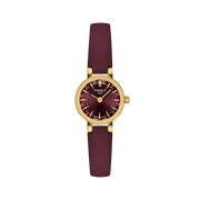 TISSOT LOVELY ROUND 19.5MM – GOLD PVD / BORDEAUX