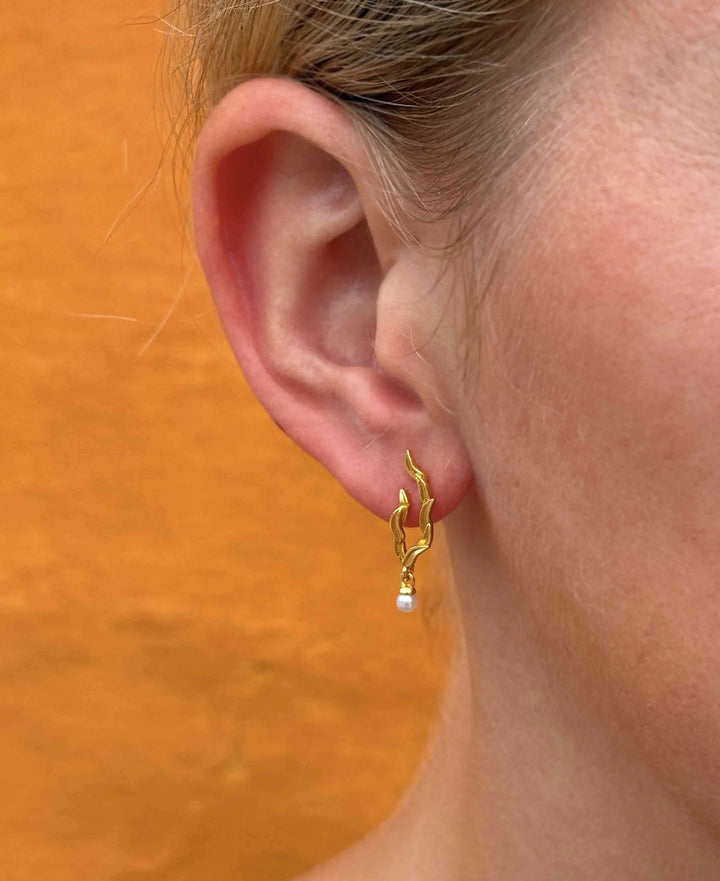 Hultquist Marigold Leaf Earrings - Earrings - S08656G