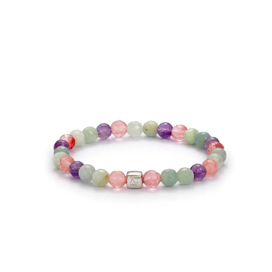 Alexander Lynggaard Bracelet Biarritz 6mm with multicolored gemstones in polished style, Model C20282-001-1