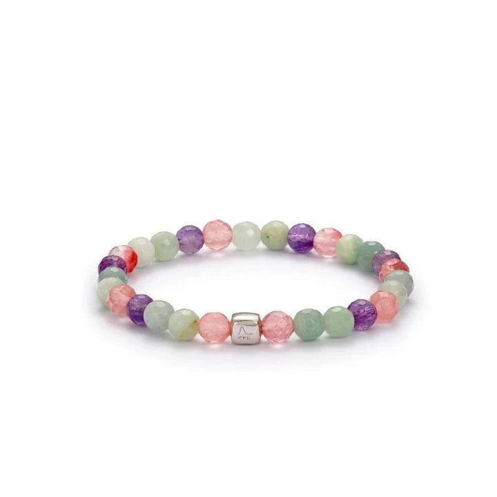 Alexander Lynggaard Bracelet Biarritz 6mm with multicolored gemstones in polished style, Model C20282-001-1