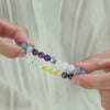 Alexander Lynggaard Bracelet Saint Tropez 8mm shown in hands, colored stone beads, Model c10560-001