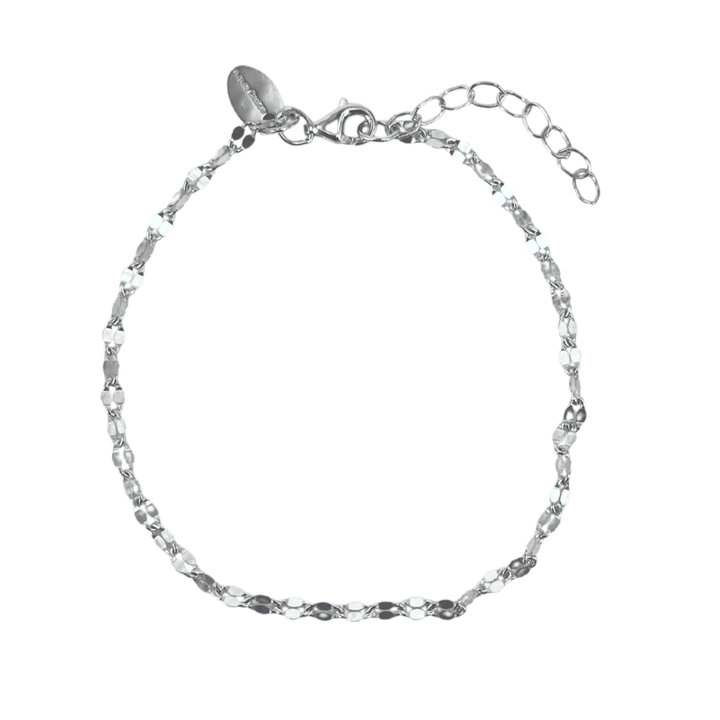 Aqua Dulce Marisol bracelet silver, simple and elegant chain bracelet with adjustable closure. Model 5733-1
