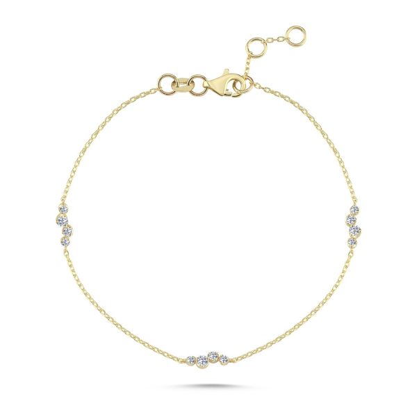Nuran Aura Bracelet 14 kt. Gold with 0.24 ct. Diamond – B2620-024RG