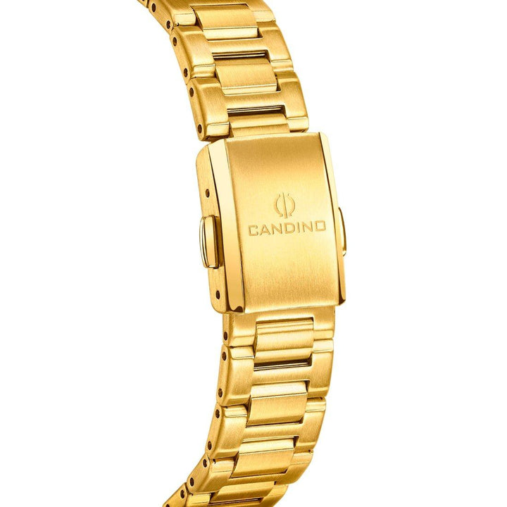Candino gold double ladies' watch with gold-coloured strap and clasp in brushed metal, model C4755/1.