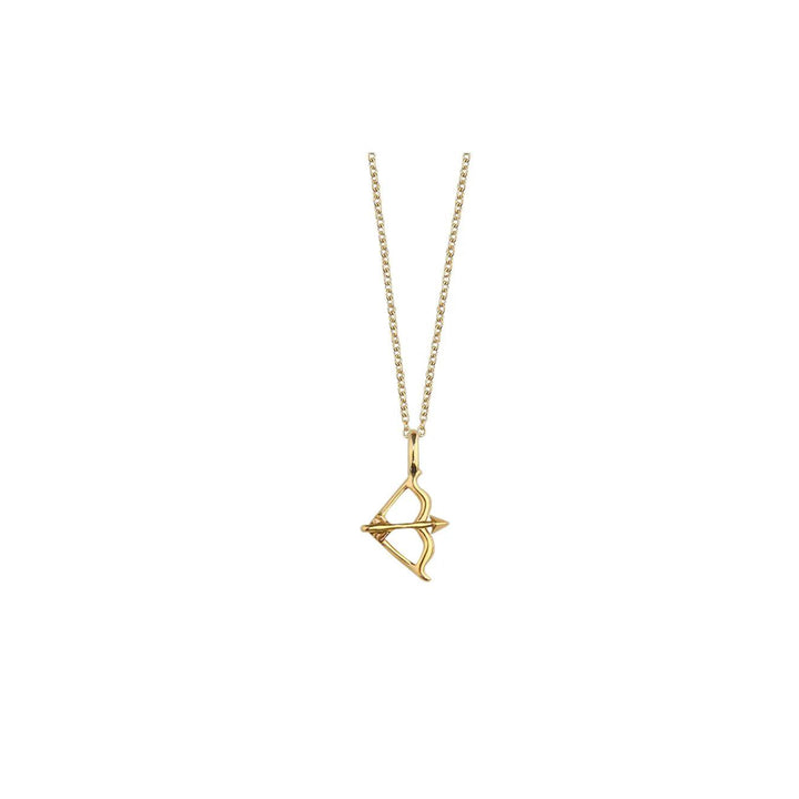 jeberg-i-am-zodiac-necklace-gold-plated-sign with archer pendant in gold look, Model 42400-001