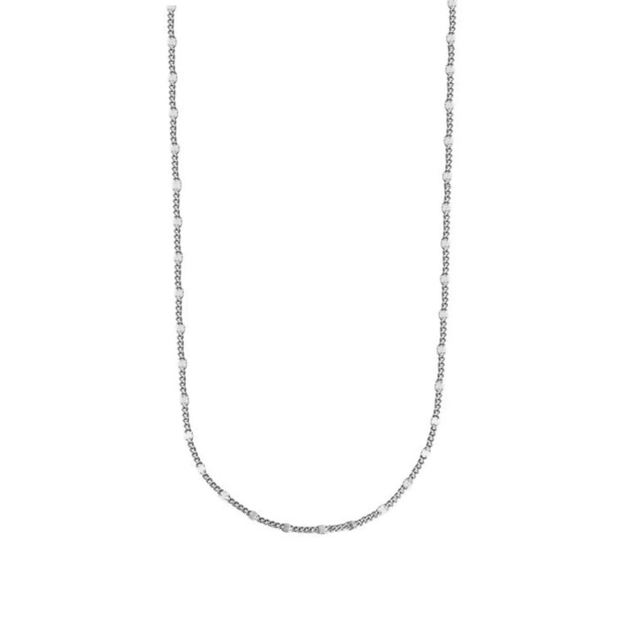 Jeberg Jewelery Vera necklace in silver, simple chain with small details, Model 4690-42-S.