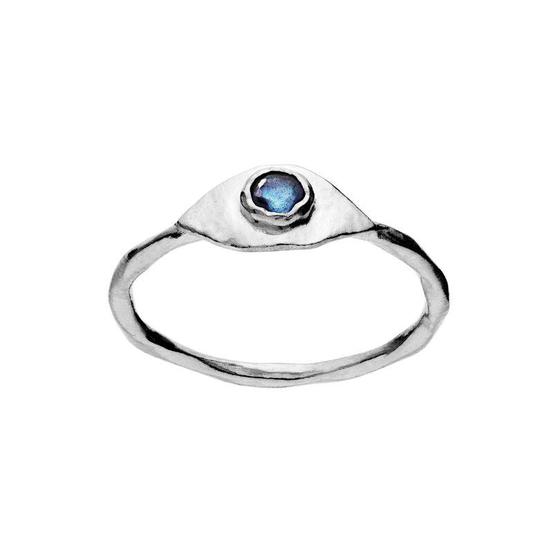 Maanesten Argos Ring in silver with blue stones, elegant and organic design. Model 4809c-4809c-002