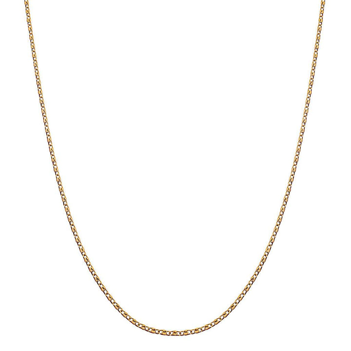 Maanesten Eva Choker Necklace gold plated in simple chain design, shown against white background. Model 2550a-2550a-1