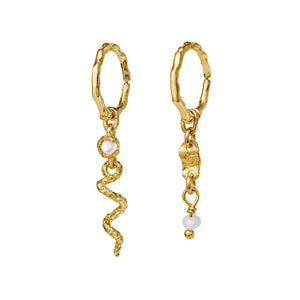 Gold-plated hoops & hoops 